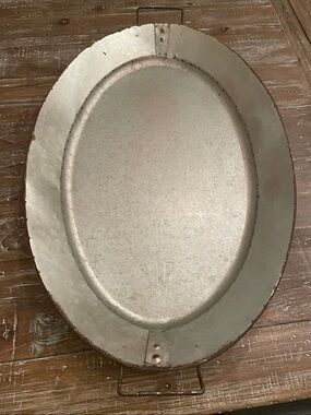 Creative Co-Op Large Metal Tray